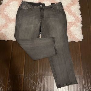 NWT CJ Banks Straight Midrise Shaped Fit Jeans Womens Plus Size 24W